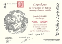 certificat Tuina